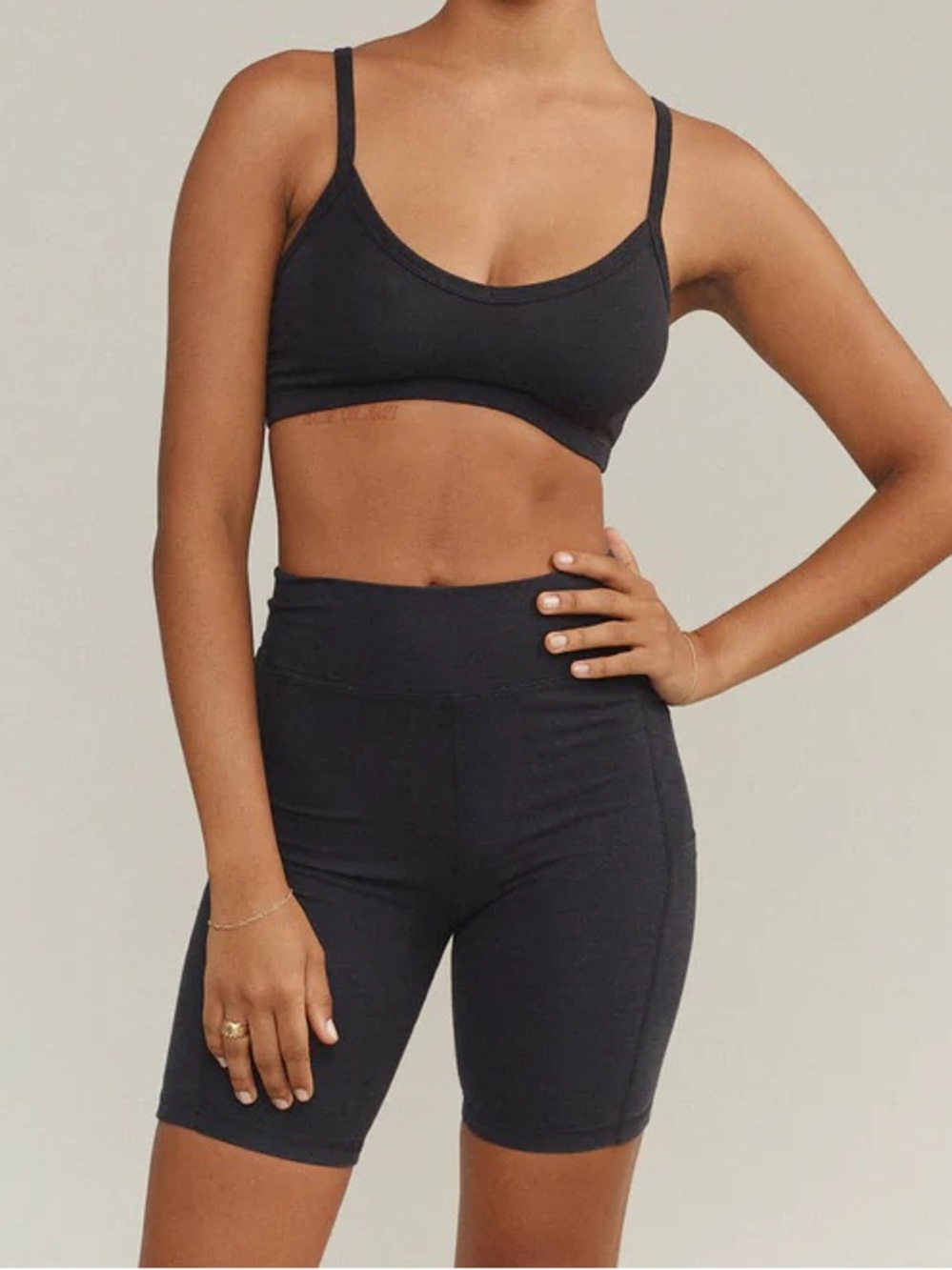 Jungmaven Black Bike Shorts